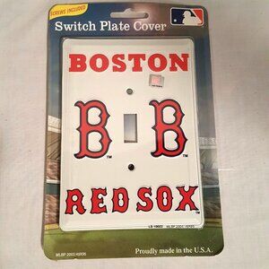 Boston Red Sox Single Light Switch Plate Cover White MLB World Series Champions